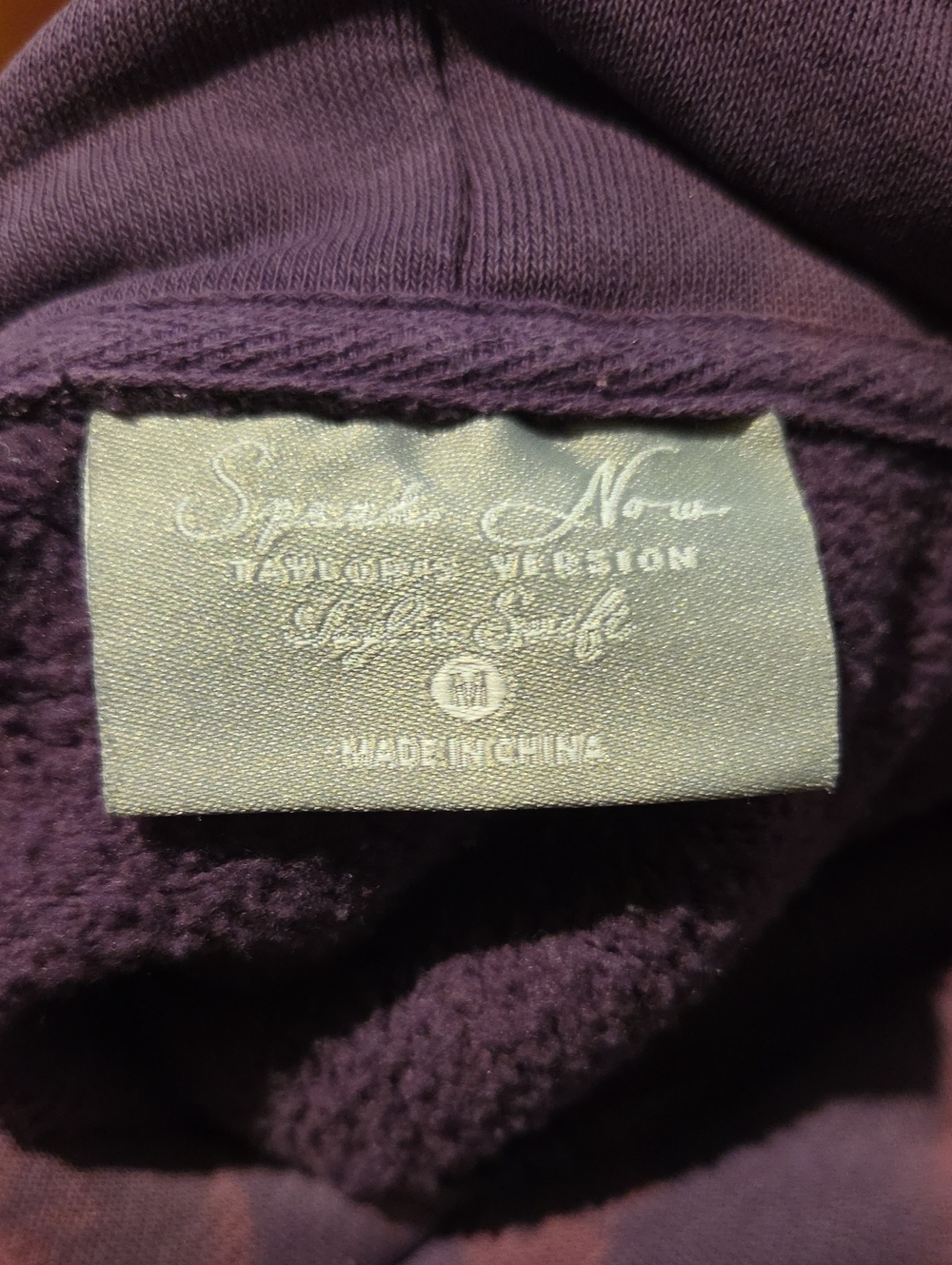 Speak Now Taylor Swift Medium Hoodie Bleached Disstressed - Picture 3 of 3